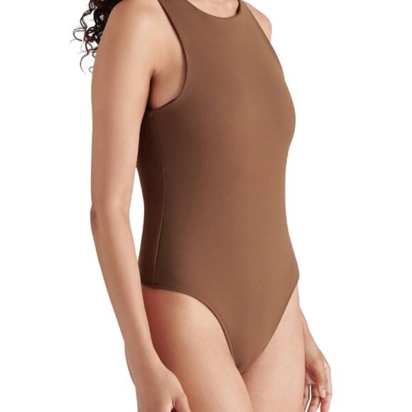 Steve Madden Tops - Steve Madden Nico Sleeveless Bodysuit Brown Chestnut